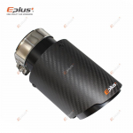 EPLUS Auto Matt S&uuml;sinikkiust Summutiots Summutis&uuml;steemi Toru Summutid Otsik Universaalne Sirge Roostevaba Must Akrapovicu jaoks 54mm-76mm