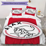 Ajax Amsterdami Muster Voodipesu Tekikott Tekikate Padjap&uuml;&uuml;r Kodu Dekoratsioon S&uuml;nnip&auml;evakingitus (1 * tekikott + 2 * padjap&uuml;&uuml;ri ilma s&uuml;damikuta)07 135x200cm