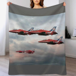 Red Arrows viskatekk mitmeotstarbeline pehme soe tekk koju reisimiseks 102x76cm(40x30in) white