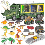 Dinosaurus-veoauto m&auml;ngukomplekt valguse ja heliga, muusikaline dinosaurus-r&ouml;&ouml;bastee m&auml;ngukomplekt