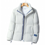 Fat Plus Size Sport vabaaja puuvillane s&auml;rk Meeste talvine plush pluss paks jope L valge