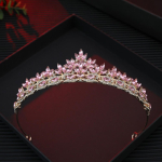 S&auml;delev Barokk Kristall Kroon Suurep&auml;rane Elegantne Barokk Kuninganna Diadeemid L&auml;ikiv Vintage Luksus Kristall Diadeem Pulmapeoks black