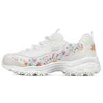 Skechers DLites 1.0 Denim S&uuml;nteetiline Nahk Spordikomfort Madalad Vabaajajalatsid Naiste tossud Valge 149465-WHT 38