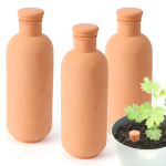 3 tk Ollas 10&times;3.5&times;3.5 tolli Savist kastmispotid Isekastvad istutuspotid Kastmiss&uuml;steem 30.5oz Taimede kastmispallid Savist kastmispott kaanega Terra (as the picture,10&times;3.5&times;3.5inch)