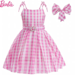 Suurep&auml;rane Barbie printsessikleit lastele Cosplay kost&uuml;&uuml;m Pol&uuml;ester Roosa Suurused 100cm-150cm 140cm/55.12in