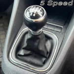 Volkswagen VW Golf 5 V 6 VI MK5 MK6 Jetta 2005-2014 5/6-k&auml;iguline manuaalk&auml;igukangi nupp nahast mansetiga &uuml;mbrisekorpus Autode kujundus 5Speed