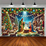 1 2D S&uuml;ndmuse Stseen Usuline Teema Taustaposter - Sobib P&uuml;hadeks, Pidudeks, Valikus Mitu Suurust 100x150cm