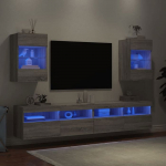 Hea pakkumine  Seinale paigaldatavad telekialused ja LED-valgustid 2 tk sonoma hall 40x30x60,5cm - Elutuppa Thome3746968