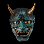 Halloween Jaapani V&auml;rv Bonjour Noh Kabuki Deemonimask Sajandi Kummituste &Ouml;ine V&auml;ljas&otilde;it Vaik Kummitus Samuraimaskid Rekvisiidid Ballipidu Mask
