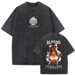 Anime Overlord Albedo Pesitud Vintage T-s&auml;rk Manga Graafilised T-s&auml;rgid Mehed Naised Vabaaja Retro Puuvillane L&uuml;hikese Varrukaga Vabaajar&otilde;ivad S mitmev&auml;rviline