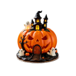 Halloweeni K&otilde;rvitsade Kaunistused Vaik Majake Figuriin Lauakaunistus Peole One Size orange