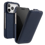 Melkco Ehtne Nahast Magnetlaadimisega Klapp&uuml;mbris iPhone 17 Pro Max 17 Air Telefonile &Auml;ri Vertikaalse Avamisega Esimene Kiht Veisenahast Kate For iPhone 17 sinine