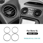 Aastaks 2003 2004 2005 2006 2007 2008 2009 2010 2011 Mercedes Benz SL Klass R230 Ehtne Pehme S&uuml;sinikkiust Armatuuri Pistikupesa Kleebis Black LHD RHD gray