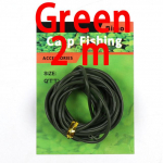 Bimoo 2m/pakk karpkalap&uuml;&uuml;gi ujuki silikoontoru juuksekonks silikoonist kamuflaaž roheline 2 mm kalastustarve kummist varrukas 2m must