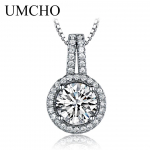 UMCHO AAA kuupmeetrist tsirkoonist kaelakeed ja ripatsid Statement kaelakeed naistele romantiline pulmakingitus ketiga puhas