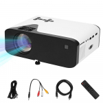 Mini kaasaskantav LED-projektor 4500 luumenit videoprojektorid sisseehitatud k&otilde;lariga kaugjuhtimispuldiga VGA US Plug