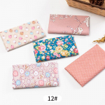 5 tk / partii Tr&uuml;kitud Patchwork Doll K&auml;sitsi valmistatud aksessuaarid Puuvillane kangas Lillekangad isetegemiseks 12