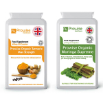 Orgaaniline kurkum + Moringa Supreme | Sobib taimetoitlastele ja veganitele | Valmistatud &Uuml;hendkuningriigis