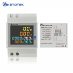 Din-liistud Multifunktsionaalne LED-i digitaalne energiaarvesti AC 40-300V 0-100A Ampermeeter Voltmeeter Volt Amp Pinge Voolum&otilde;&otilde;turi LCD-ekraan