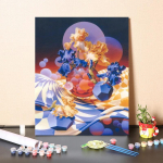 Kodukaunistuse maalimine numbrite j&auml;rgi DIY digitaalne &otilde;limaal K&auml;sitsi maalitud l&otilde;uendimaal Dekompressioon 40x50cm no frame