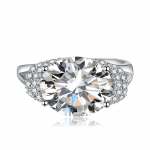 SACE GEMS Klassikaline vasesulamist tsirkoonist s&otilde;rmus Naiste ehted Pulmalubaduse peokingitus Open roosa