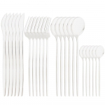 24 tk must s&ouml;&ouml;giriistade komplekt nuga magustoit kahvel kohv tee lusikas s&ouml;&ouml;gin&otilde;ud roostevabast terasest h&otilde;ben&otilde;ude k&ouml;&ouml;gi lauan&otilde;ude komplekt h&otilde;be