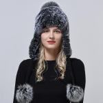 Talvine soe m&uuml;ts Naturaalsest k&uuml;&uuml;likukarvast l&otilde;ksuk&uuml;barad