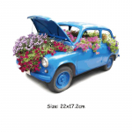 Lillede autoplaaster A-tasemel pestavad soojus&uuml;lekande plaastrid T-s&auml;rgid Teksad Kleebised Uus disain isetegemise tarvikud 22x17.2cm