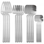 16 tk Vikerkaarev&auml;rviline S&ouml;&ouml;giriistade Komplekt Nuga Kahvel Lusikas S&ouml;&ouml;giriistade Komplekt Roostevaba Teras S&ouml;&ouml;giriistade Komplekt Loomingulised H&otilde;beesemed Riputatavad Tassi Servale h&otilde;be