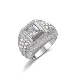 SACE GEMS Luksuslik Hip Hop Trend Vasesulamist Tsirkoon S&otilde;rmus Meeste Ehted Kingitus 6