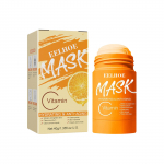 Rohelise tee mask tahke n&auml;omask Stick Oil Control niisutav puhastav mask Akne ravi Mustpeade eemaldamiseks puhastav 40g oranž