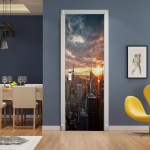 Isekleepuvad uksekleebised 3D tapeet Vin&uuml;&uuml;l eemaldatavad veekindlad seinamaalingud siseuste jaoks kodukontori kaunistamiseks 77x200cm