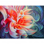 5D DIY Teemantmaaling Lillekivist kivist kodukaunistus Kunstpilt T&auml;ielik teemanttikandid, k&auml;sitsi valmistatud mosaiikkinkekomplekt Full Round 20x30CM