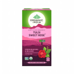 Tee Tulsi ja Roosiga (25 pak, 1,6 g), Tulsi Sweet Rose Organic India