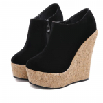 Eilyken Sexy Round Head Platform Wedge Naiste pumbad Super High Club Kandvad kontsad lukuga naiste kiiluga kingad 35 must