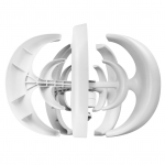 12V 1200W tuulegeneraator laadija kontrolleriga 5 labaga minit&uuml;&uuml;pi laternaga tuuleturbiini generaator 5 Blades valge