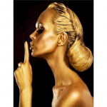 Isetegija 5D teemanttikandid kuldne naiste &uuml;mmargune teemantmaali komplektid ristpistes mosaiikfiguur Kodukaunistuse kunsti kingitus Full Round 20x30CM