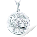 Les Tr&eacute;sors De Lily [R1673] &ndash; 'Vana-Kreeka' h&otilde;bedast ripats (roodiumiga kaetud) - 17x18mm (r&uuml;&uuml;tel) h&otilde;be