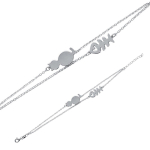 Les Tr&eacute;sors De Lily [R5008] &ndash; k&auml;sit&ouml;&ouml;na valmistatud h&otilde;bedast k&auml;ev&otilde;ru  Cats  h&otilde;bedane (roodiumiga kaetud) - kass 20x10 mm h&otilde;be