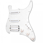 3-kihiline SSH laadimisega eeljuhtmega Pickguard Humbucker pikapikomplekt Strat ST elektrikitarrile White Pearl