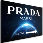 L&otilde;uendiprint Prada Marfa Planet 60x40 sinine