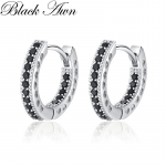 Black Awn Black Stone Ehted Hoop k&otilde;rvar&otilde;ngad naistele
