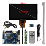 6,5-tolline LCD-ekraan, juhtplaat, HDMI-&uuml;hilduv VGA AV-digiteerija puuteekraan Raspberry Pi arvutimonitori jaoks