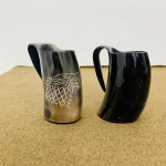 Viking joogisarve kruus, Natural Ox Horn Cup Coffee Stein Cool Unikaalne &otilde;lu Kingitus meestele ja naistele Aksessuaarid Keskaegsed Shot Prillid