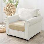 Paks sametist diivanikate &Uuml;hev&auml;rviline diivanipadja kate elutoa jaoks Eemaldatavad elastsed L-kujulised nurgatugitooli diivanikatted Back Cushion Cover