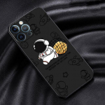Matt taga&uuml;mbris telefonile Iphone 14 7 8 6s Plus Xr Xs X 11 Pro Max Se 13 Mini 12 11pro Tpu pehme kate Fashion Earth Planet Astronaut iPhone 13 Pro Max
