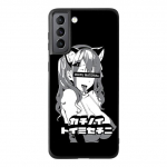 Jaapani Manga Girl Face telefoni&uuml;mbris Samsung Galaxy S9 S8 S10 S21 S22 S20 Plus S21fe S10 Lite S10e Note 20 10plus pehme TPU kate For Samsung S10