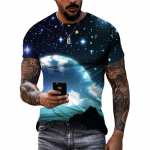 Suvised t&auml;histaeva graafilised t-s&auml;rgid unisex-moe 3D isiksusega tr&uuml;kitud l&uuml;hikeste varrukatega topid Hip Hop harajuku t&auml;navar&otilde;ivad meestele L