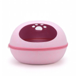 Nelja v&auml;rvi kassivoodi kunstvildist maja kassidele magamiskott pesapadjaga munakoorega eemaldatav hingav poolkinnine lemmikloomakoobas 50cmx22cmx38cm pruun