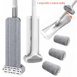 Squeeze Mop Magic Flat Hands Free Pesemine Laisk Mopid maja p&otilde;randa puhastamiseks Kodumajapidamises kasutatavad puhastusvahendid koos vahetatud patjadega 1 mop with 3 pads